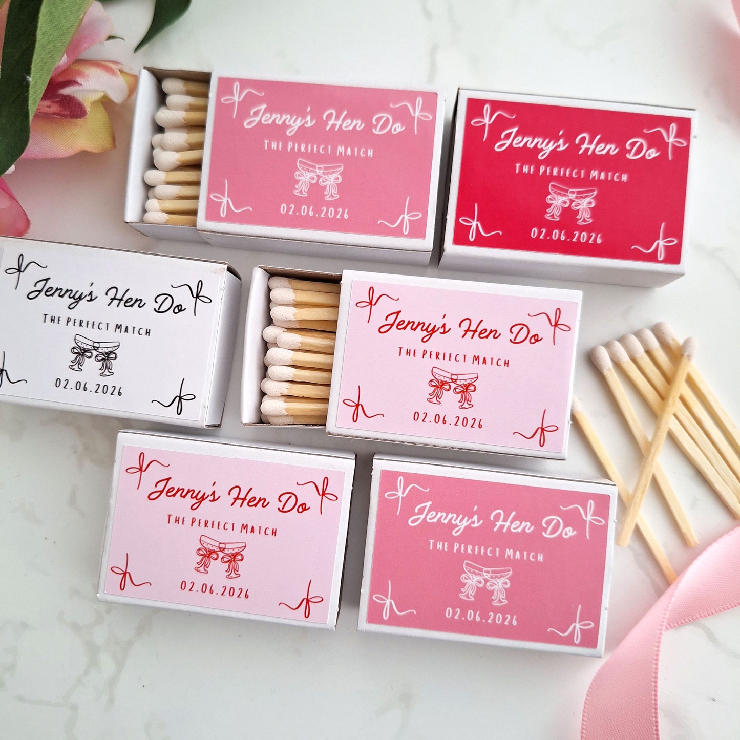 Personalised Hen Party Favours – Custom Matchbox Gifts for Hen Do Guests