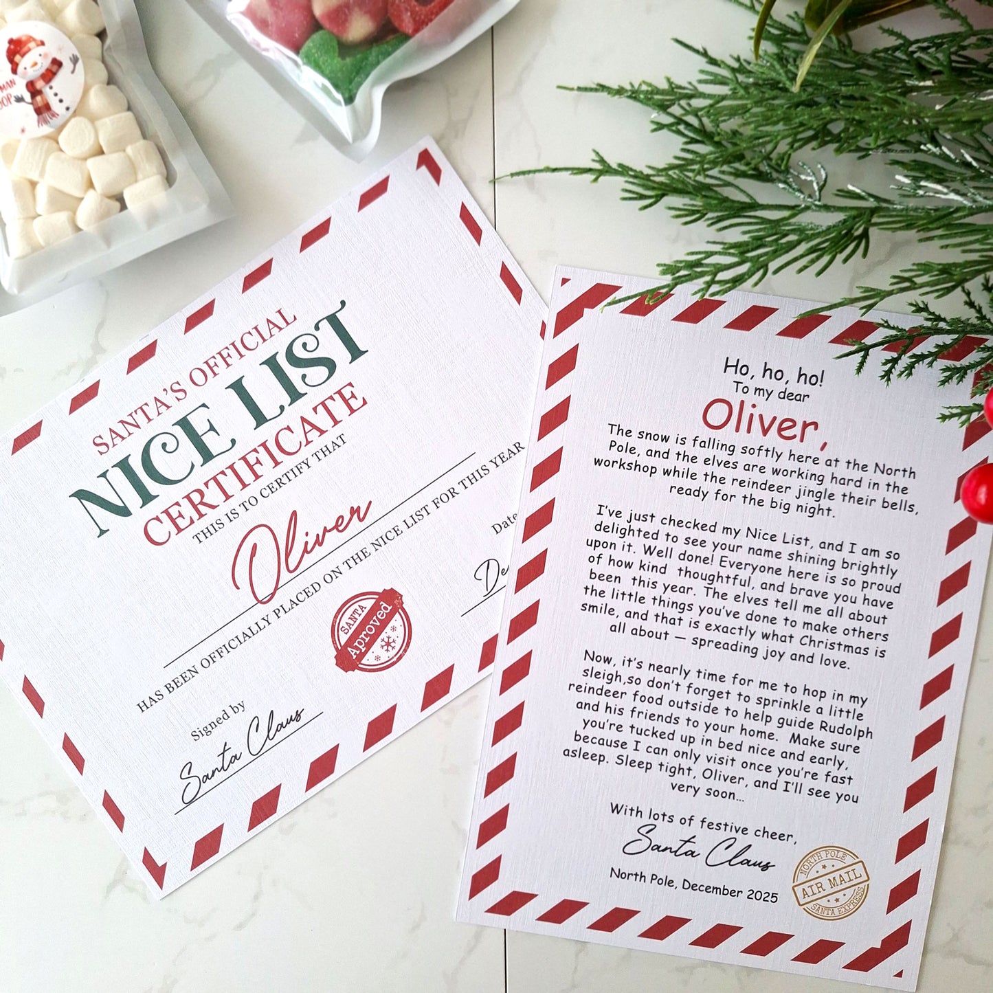 Pre-Filled Personalised Christmas Eve Box for Kids