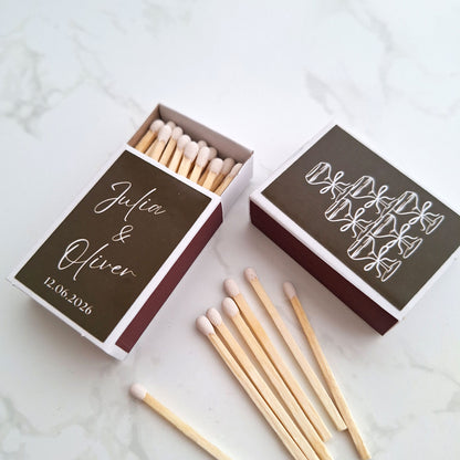 Personalised Wedding Matchbox Favours