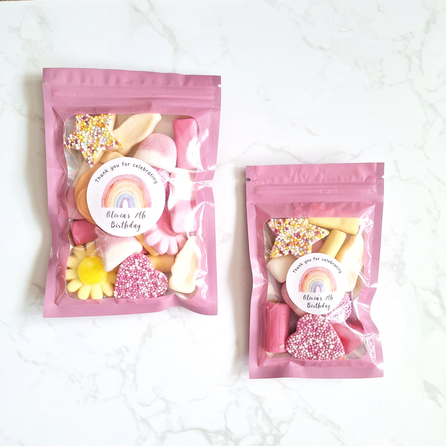 Personalised Birthday Sweet Favours – Custom Party Pouches
