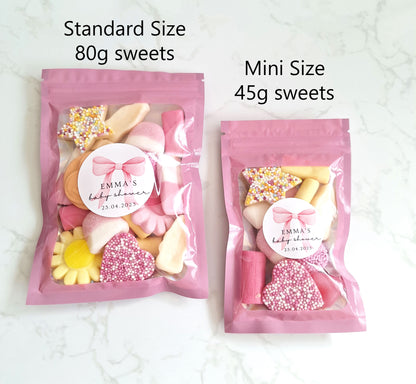 Personalised Baby Shower Favours – Custom Sweet Pouches