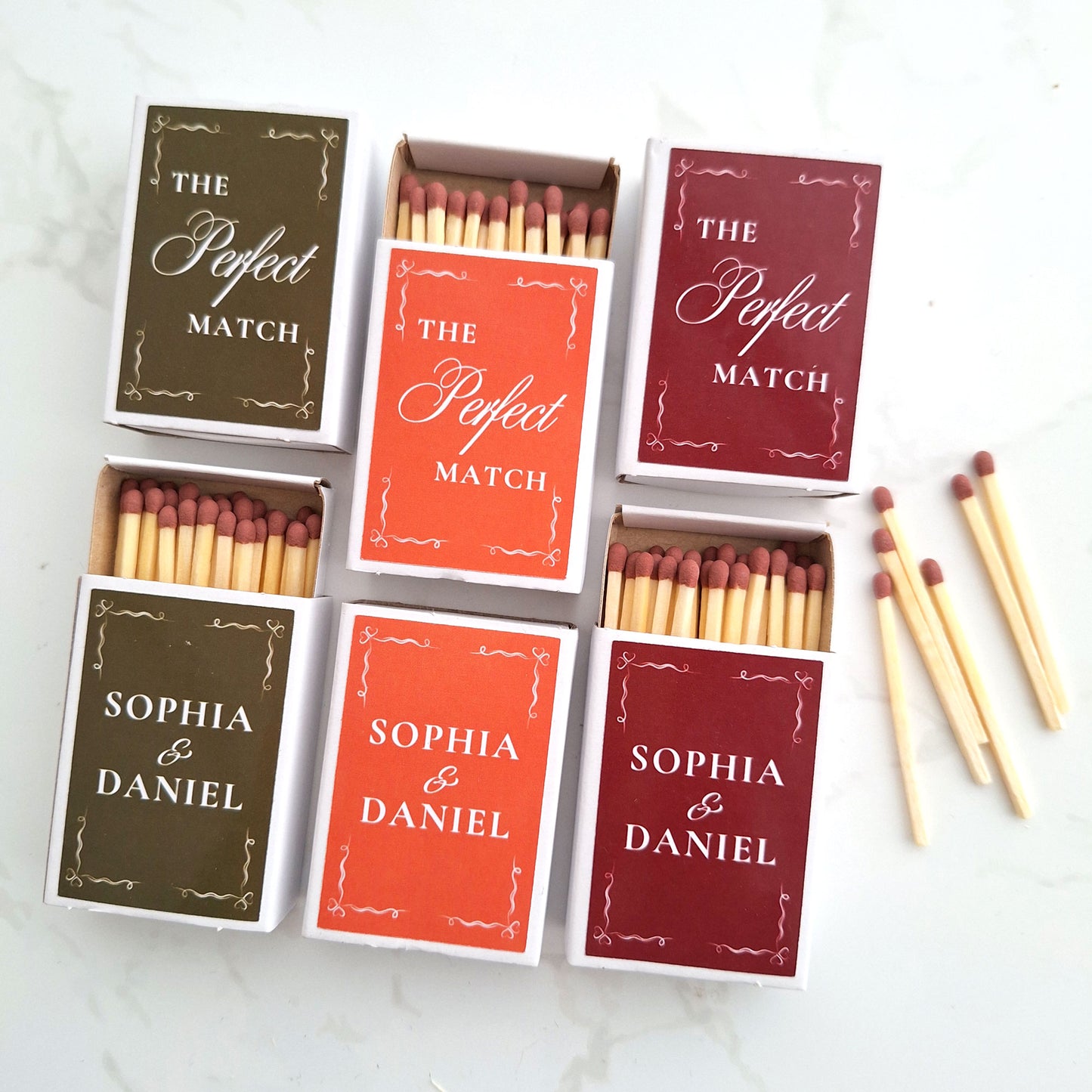 Personalised Wedding Matchbox Favours