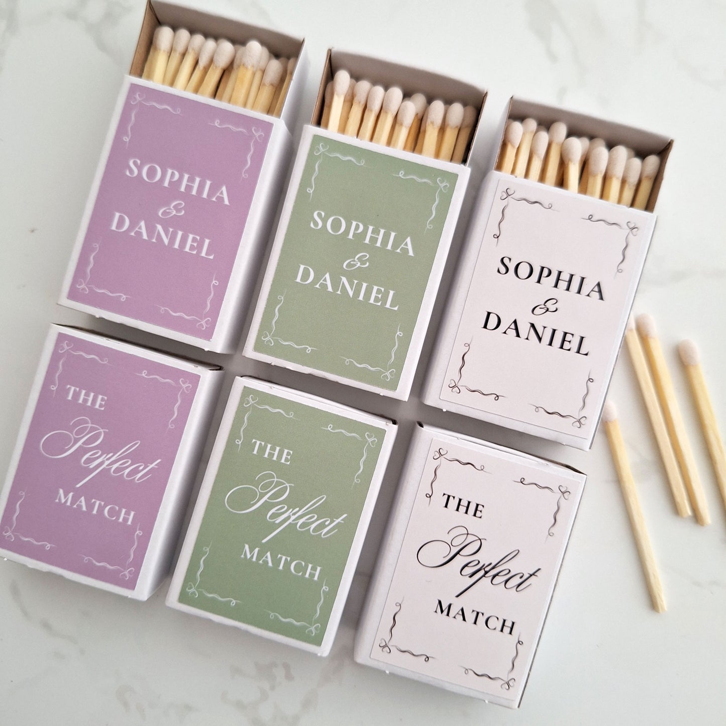 Personalised Wedding Matchbox Favours
