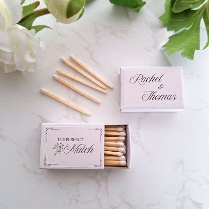 Personalised Wedding Matchbox Favours
