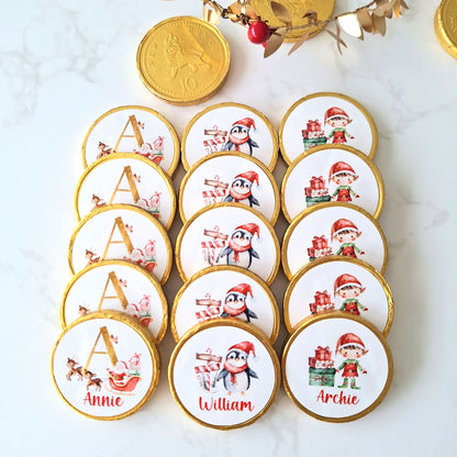 5 x Personalised Chocolate Gift for Christmas, Stocking Fillers for Kids