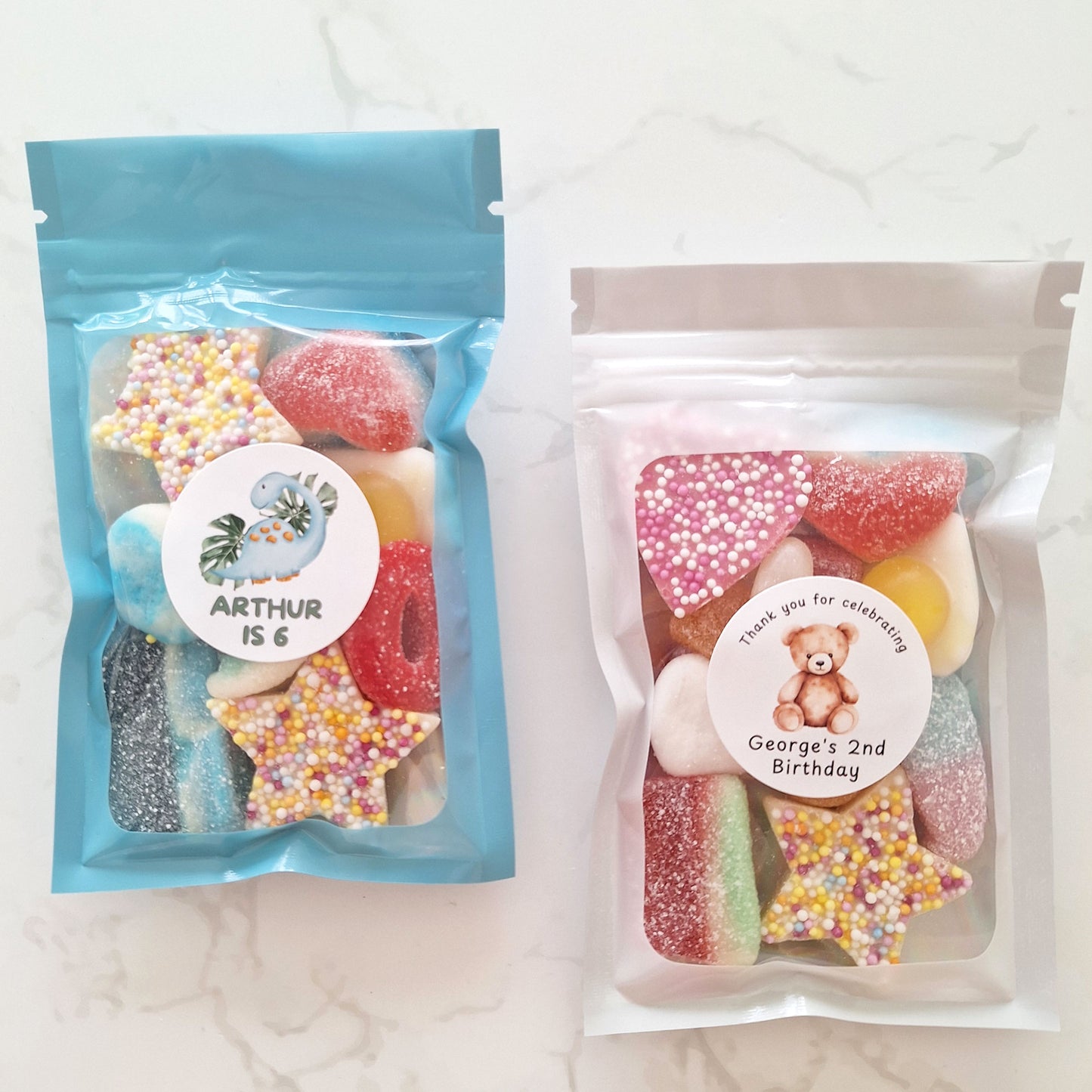 Personalised Birthday Sweet Favours – Custom Party Pouches