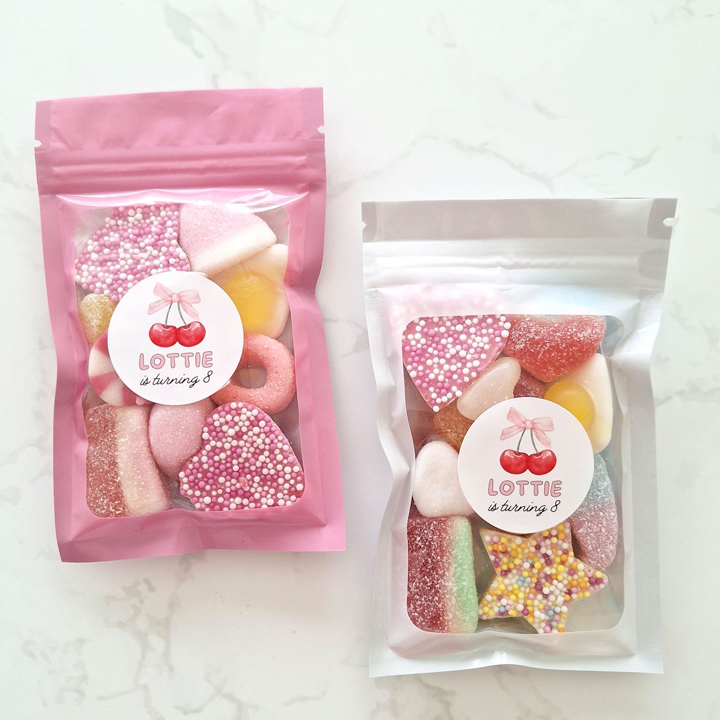 Personalised Birthday Sweet Favours – Custom Party Pouches