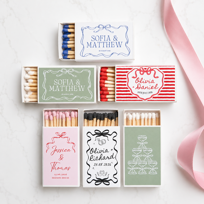 Personalised Wedding Matchbox Favours