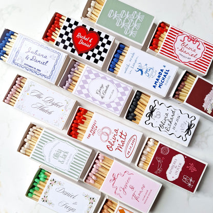 Personalised Wedding Matchbox Favours