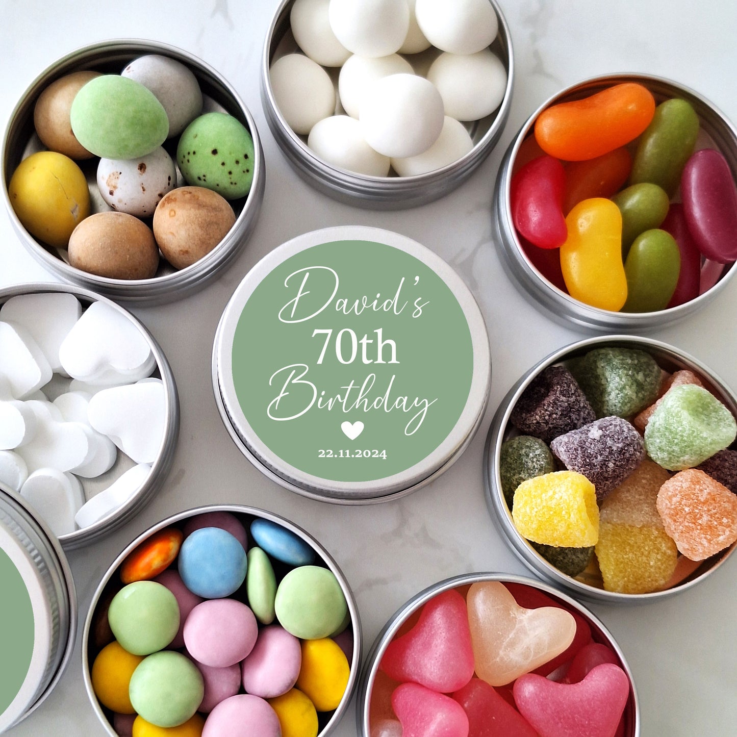 ANY AGE Personalised 50th Birthday Party Favours for Adults