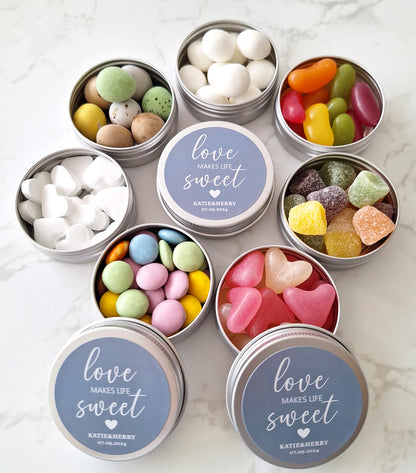 Personalised Wedding Sweet Favours - Pre-Filled Treat Bags for Guests