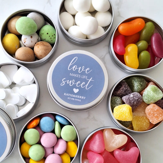 Personalised Wedding Sweet Favours - Pre-Filled Treat Bags for Guests