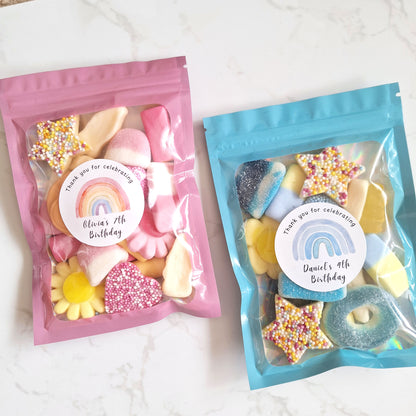 Personalised Birthday Sweet Favours – Custom Party Pouches