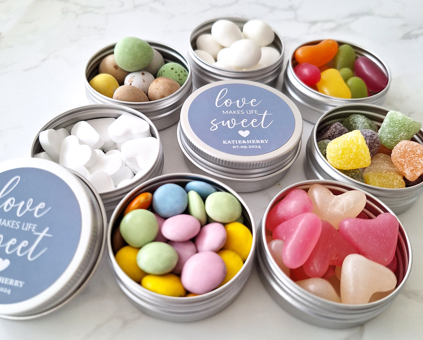 Personalised Wedding Sweet Favours - Pre-Filled Treat Bags for Guests