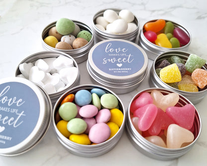 Personalised Wedding Sweet Favours - Pre-Filled Treat Bags for Guests