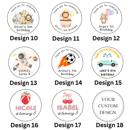 Personalised Birthday Sweet Favours – Custom Party Pouches