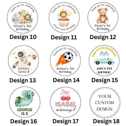 Personalised Birthday Sweet Favours – Custom Party Pouches