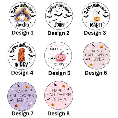 Personalised Halloween Sweet Bags, Spooky Trick or Treat Favours