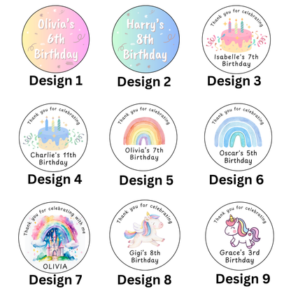 Personalised Birthday Sweet Favours – Custom Party Pouches