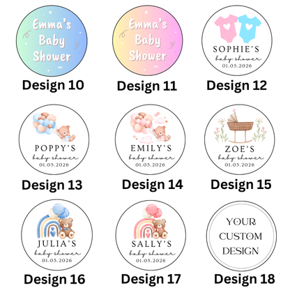 Personalised Baby Shower Favours – Custom Sweet Pouches