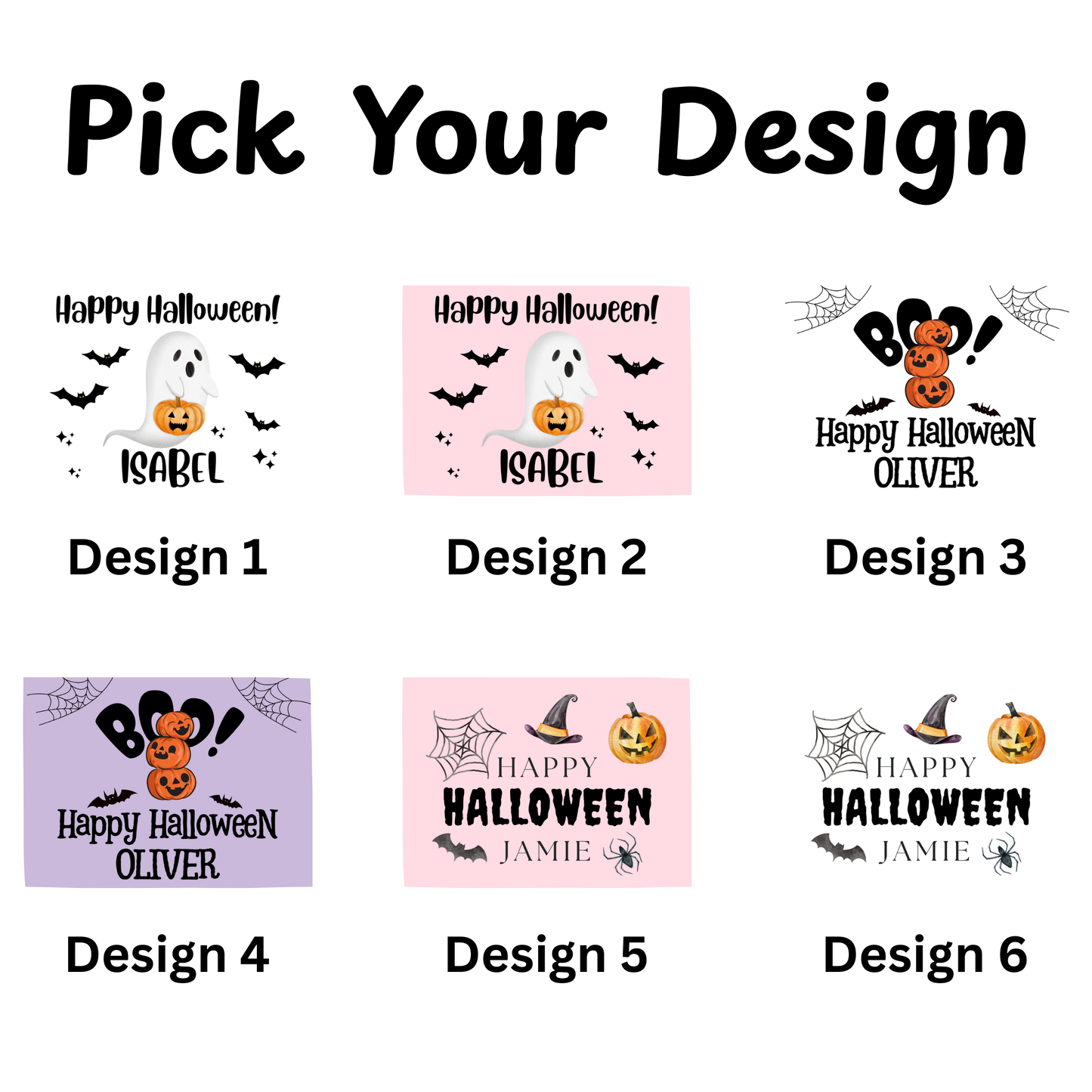 Halloween Sweet Jar Gift, Personalised Custom Name Spooky Treats