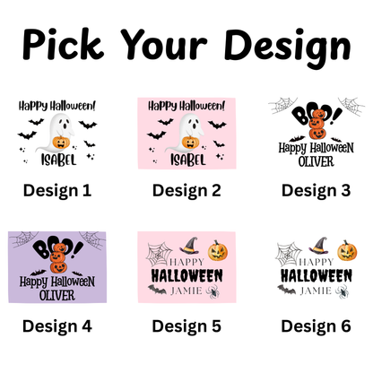 Halloween Sweet Jar Gift, Personalised Custom Name Spooky Treats
