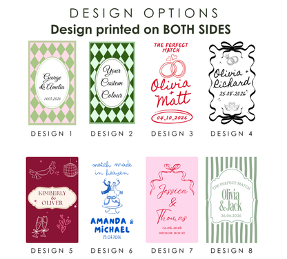 Personalised Wedding Matchbox Favours
