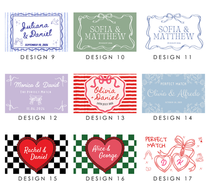Personalised Wedding Matchbox Favours