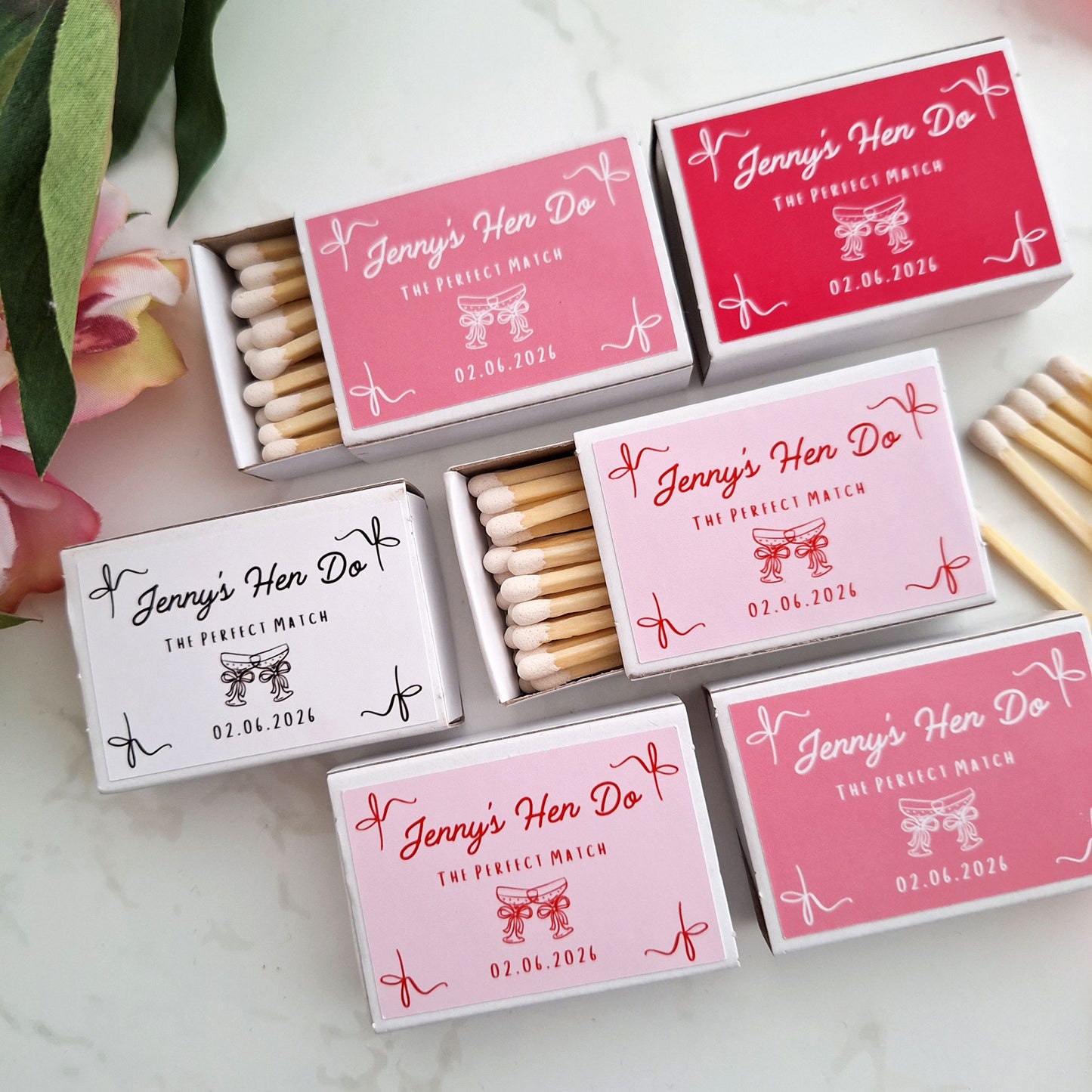 Personalised Hen Party Favours – Custom Matchbox Gifts for Hen Do Guests