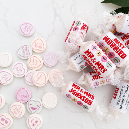 Personalised Love Heart Wedding Favours