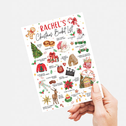 Kids, Adults & Family Festive Activity | Bucket List Christmas Card