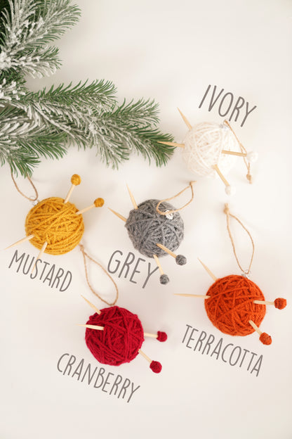 Handmade Christmas Ornament Gift for Knitter, Nanny, Grandma, Mum